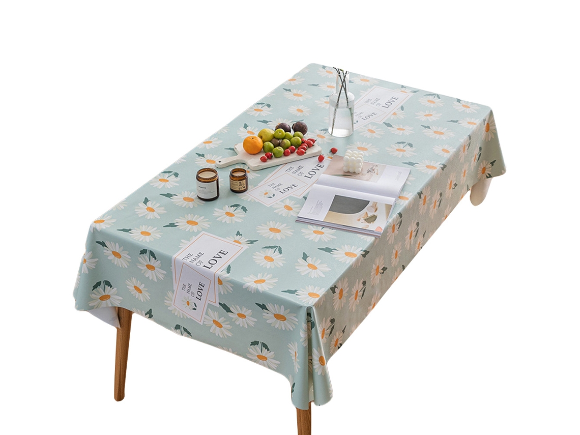 Toalha de Mesa de Jardim Toalha de Mesa de Centro Retangular em Pvc Estilo4