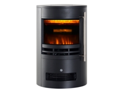 Lareira Elétrica 41x41x64,5cm Preta, 900/2000w Chama Ajustável