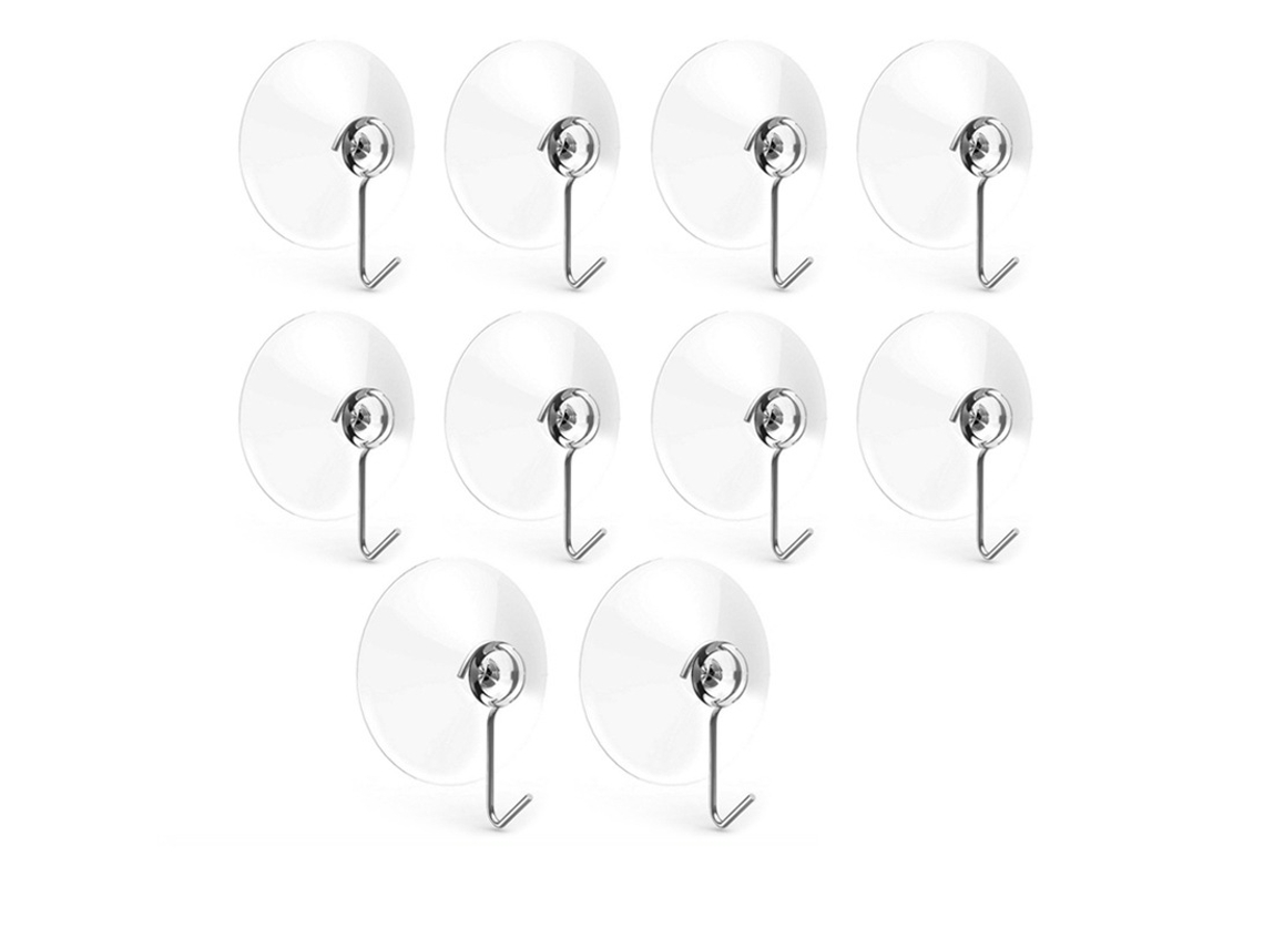 10 Ganchos de Parede com Ventosa DUREFORWARD