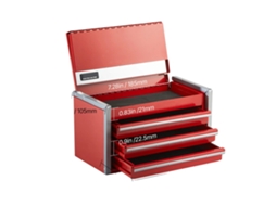 Caixa De Ferramentas, Armazenamento Em Múltiplas Camadas, Design De Fechamento Magnético, Vermelho