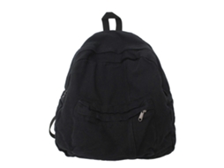 Mochila De Lona Vintage Moderna E Versátil Para O Dia A Dia E Viagens De Fim De Semana, Preta.