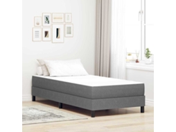 Vidaxl Colchão De Cama Com Colchão Cinzento-claro 80 X 200 Cm Tecido