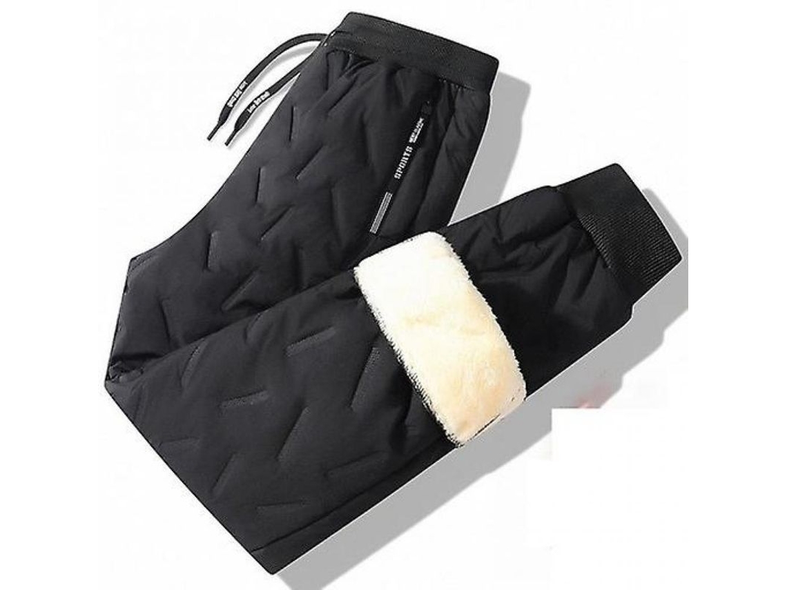2026 pantalones de Invierno para Hombre Con Forro Sherpa Calientitos para Trabajo Y Senderismo Talla Grande 2xl Negro