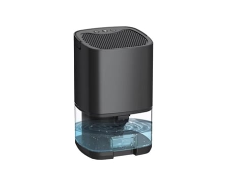 Desumidificadores Para Quarto 1000 Ml Para Casa, Com Luzes Led, Ultra Silencioso E Desligamento Automático Para Banheiro Preto Eafc