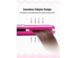 Alisador de Cabelo YIZHOOD Adc126 150 a 200℃ Rosa