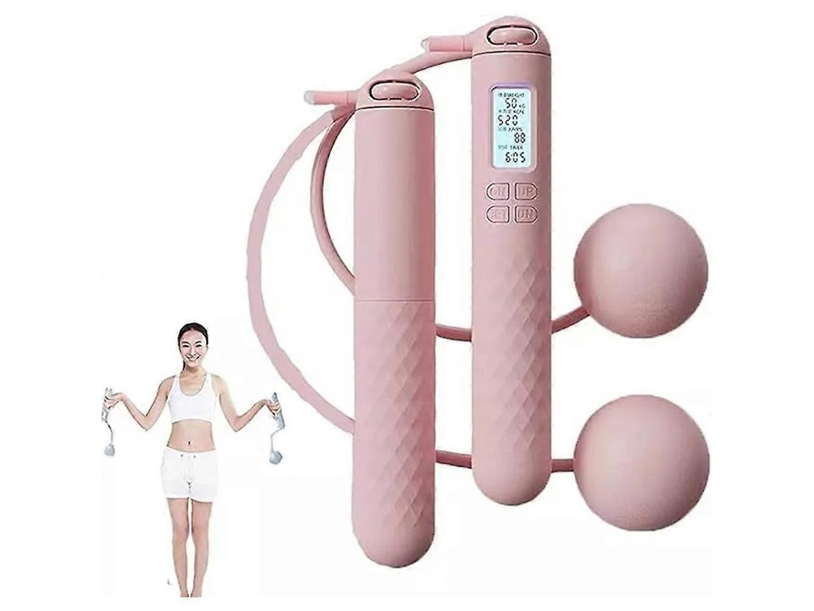 Lurelia Corda De Saltar Ajustável Sem Fio, Com Contador, Antiderrapante, Ergonómico, Para Treino