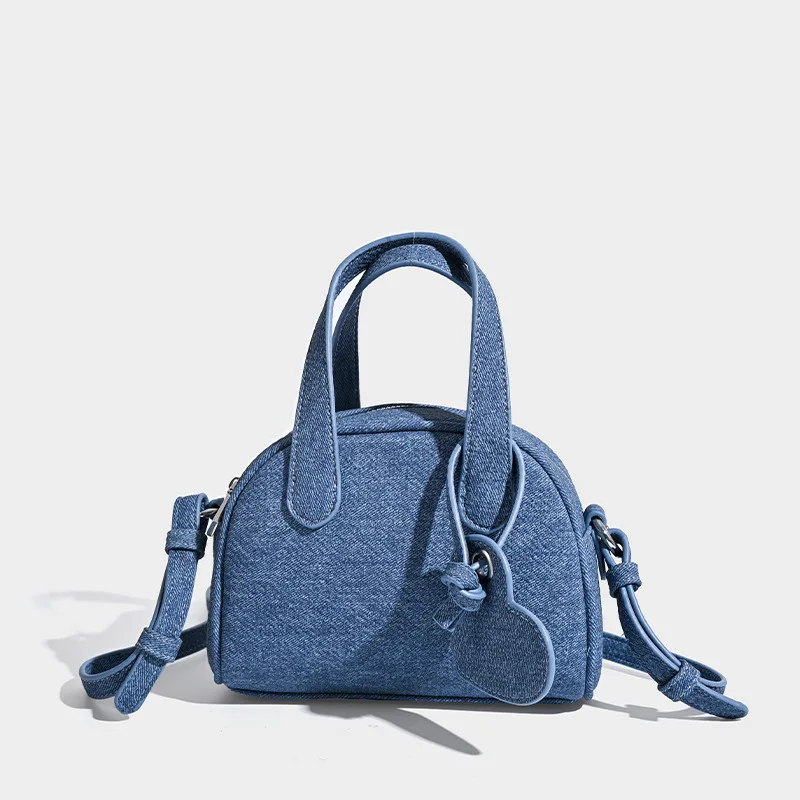Bolsa Feminina Vintage Em Imitação De Jeans (azul Escuro), Estilo De Designer De Moda, Bolsa De Ombro/transversal Feminina.