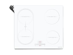 Placa De Indução, 4 Zonas De Cozinha, Controlo Touch, Vidro Cerâmico Branco Oem