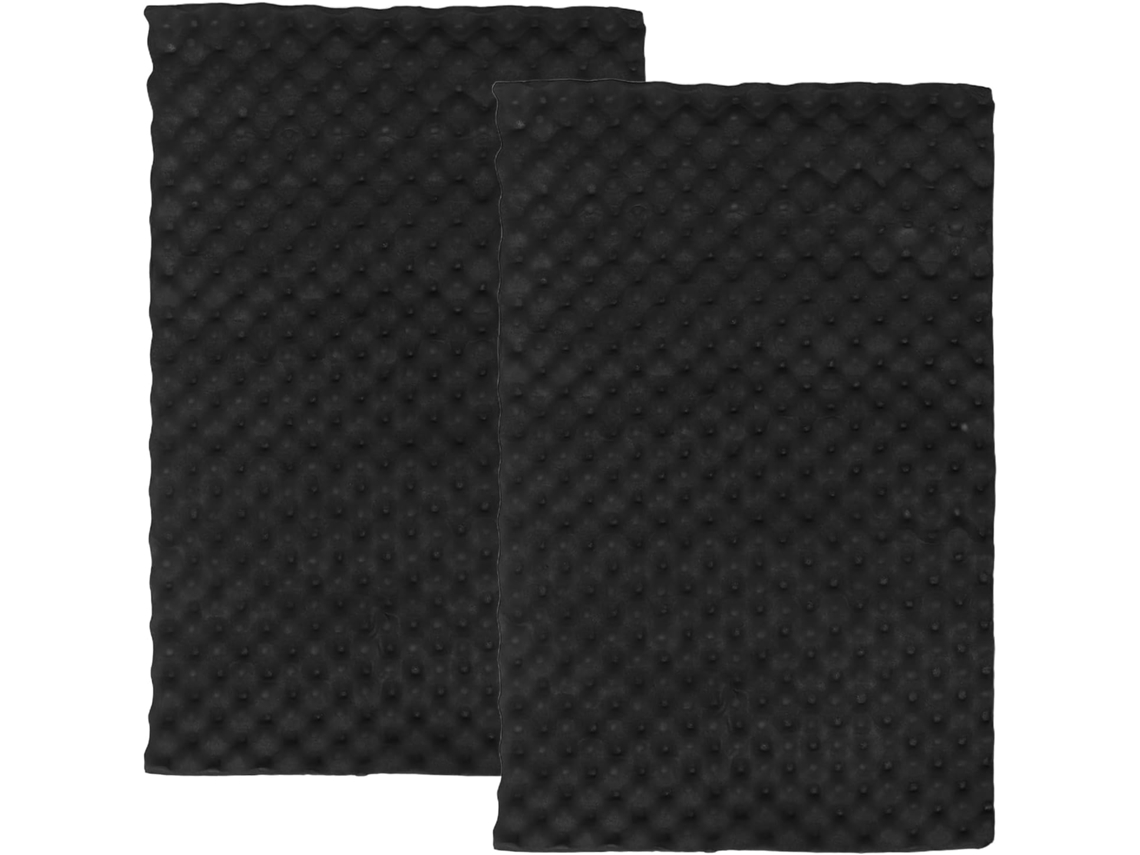 Lote Com 2 Tapetes De Espuma Acústica Preta De 50x80cm, Com 1cm De Altura De Isolamento.