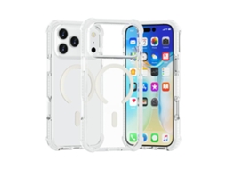 Capa De Acrílico Transparente À Prova De Choque Para Iphone 17 Pro Max - Magnética - Magsafe