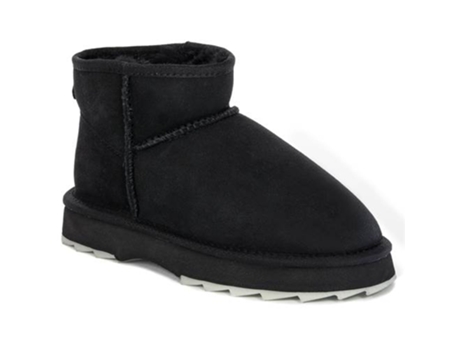 Botins de Mulher EMU Sharky Micro Pele Preto (37)