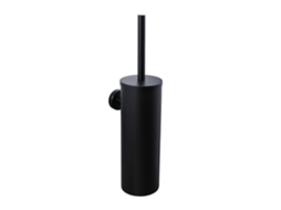 Escova preta com suporte de parede em aço inox AQUAFORGE