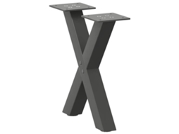 Coffee Table Leg, Coffee Table Legs Vidaxl Antracite Aço (37 X (30-31) Cm (40 Mm))