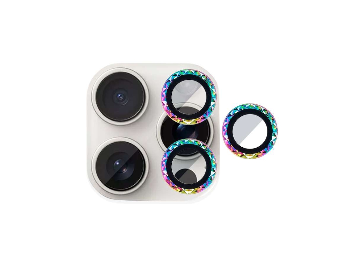 Protetor de Lente Trenzado Iridiscente para iPhone 16 Pro LA CASA DE LAS CARCASAS