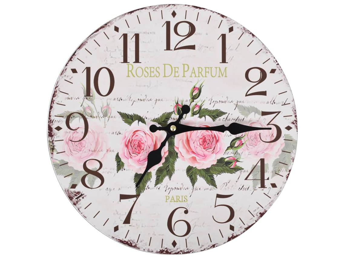 Wall Clock, Wall Clocks Vidaxl Multicolor Mdf (30 Cm)