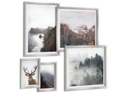 Conjunto De Pinturas Paisagens Da Natureza Selvagem Espelharte (5 Peças)