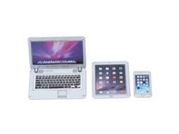 Ats 3 Peças Conjunto de Acessórios Mini Laptop Tablet Telefone para Bonecas Dollhouse 1/6 1/12 Pj 500 xh 06