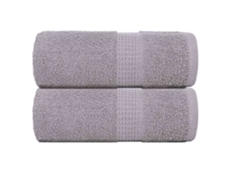 Vidaxl Toalhas De Bidé Frogn 2 Pcs 30x50 Cm 360 G/m² Cinzento