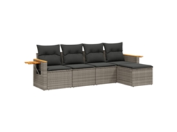 Garden Sofa Set, Garden Sofa Sets Vidaxl Cinzeto Rattan / Vime (n/a)