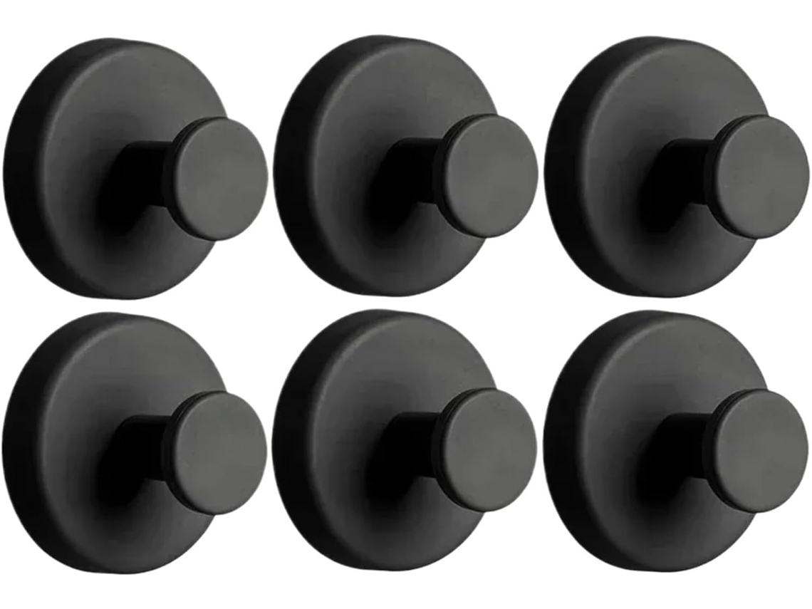 Conjunto de 12 Ganchos com ventosa S/MARCA, para chuveiro, toalhas