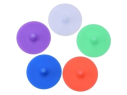 5 Tampas de Silicone para Fermentação com Airlock | S/MARCA