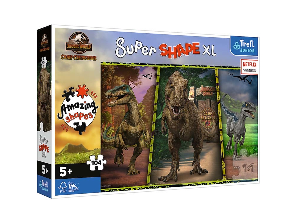 Puzzle TREFL Dinossauros (5 anos - 104 unidades)