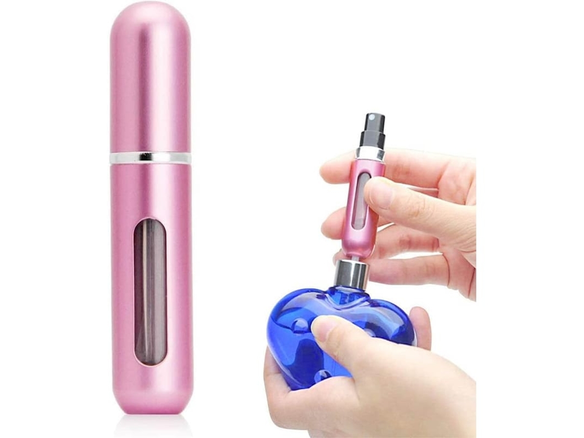 Atomizador De Perfume 5ml Recarregável Portátil Para Viagens Negócios Atividades Ao Ar Livre Rosa