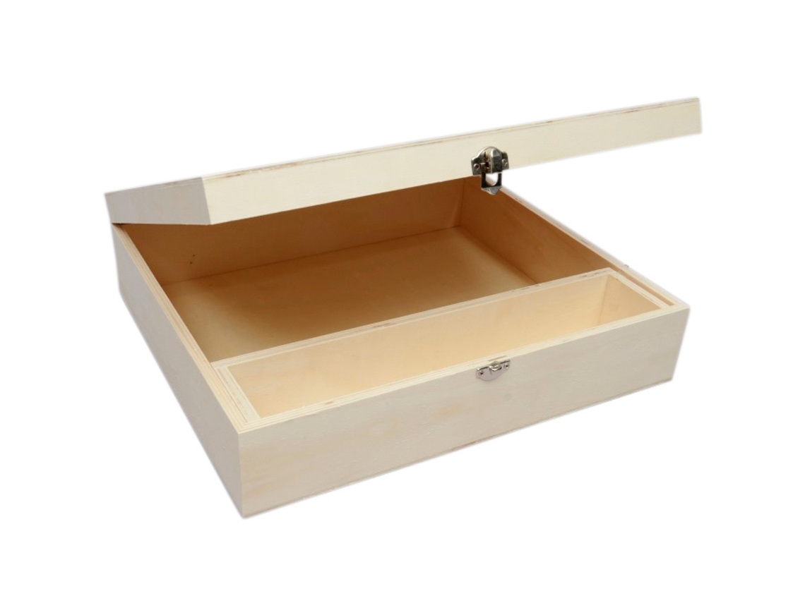 Caixa LG (Madeira - Multicor - 35,7 x 30 x 9)