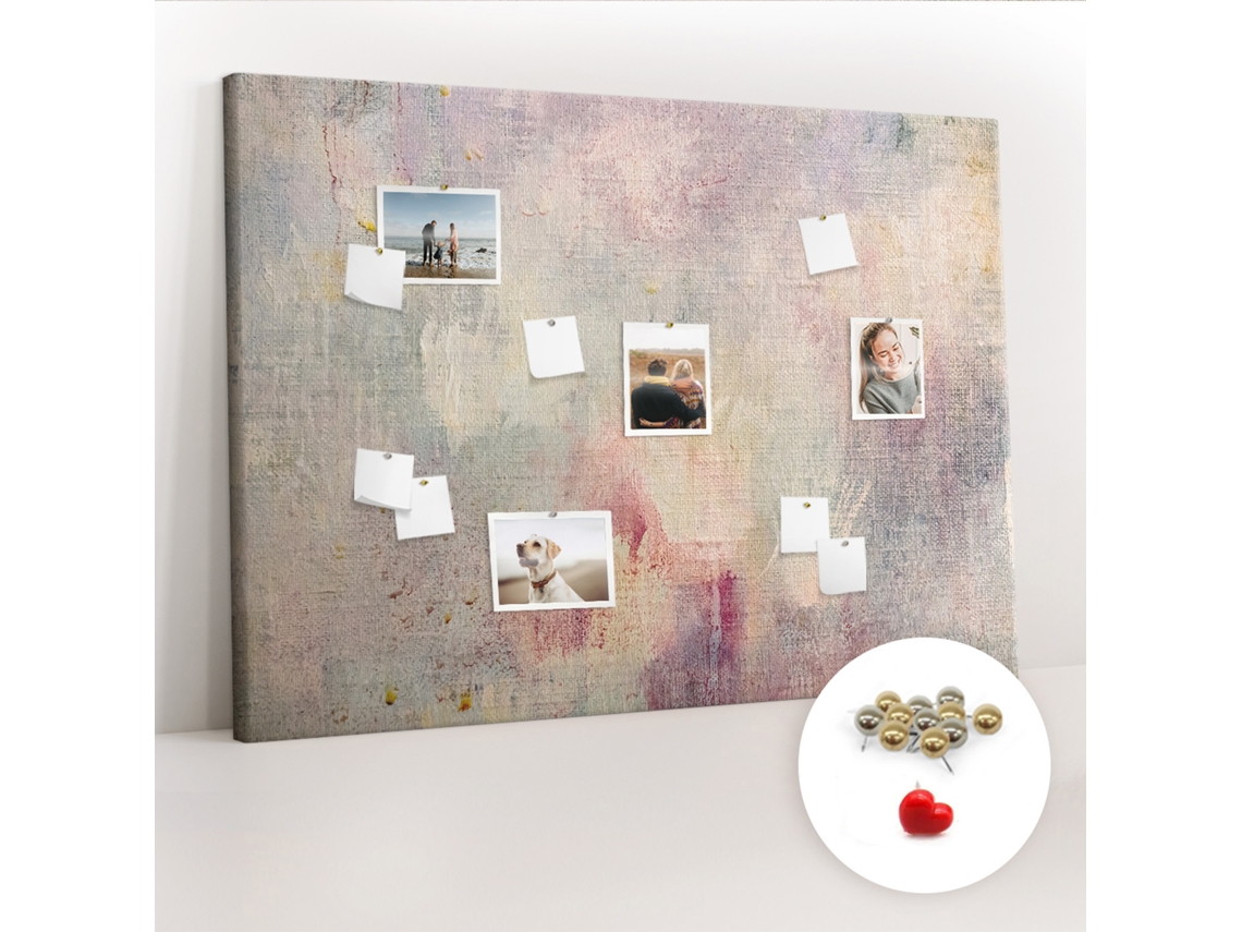 Painel De Cortiça Para Parede Abstração Pintada Para A Sala De Estar Espelharte (140x100 Cm)