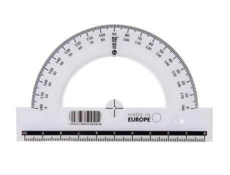 Medidor De Ângulo De 180 Graus De 10cm Pratel