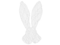 2026 diadema com Orelhas de Coelho para Mulher Acessório de Disfarce para Festa Cosplay e Vida Diária Branco