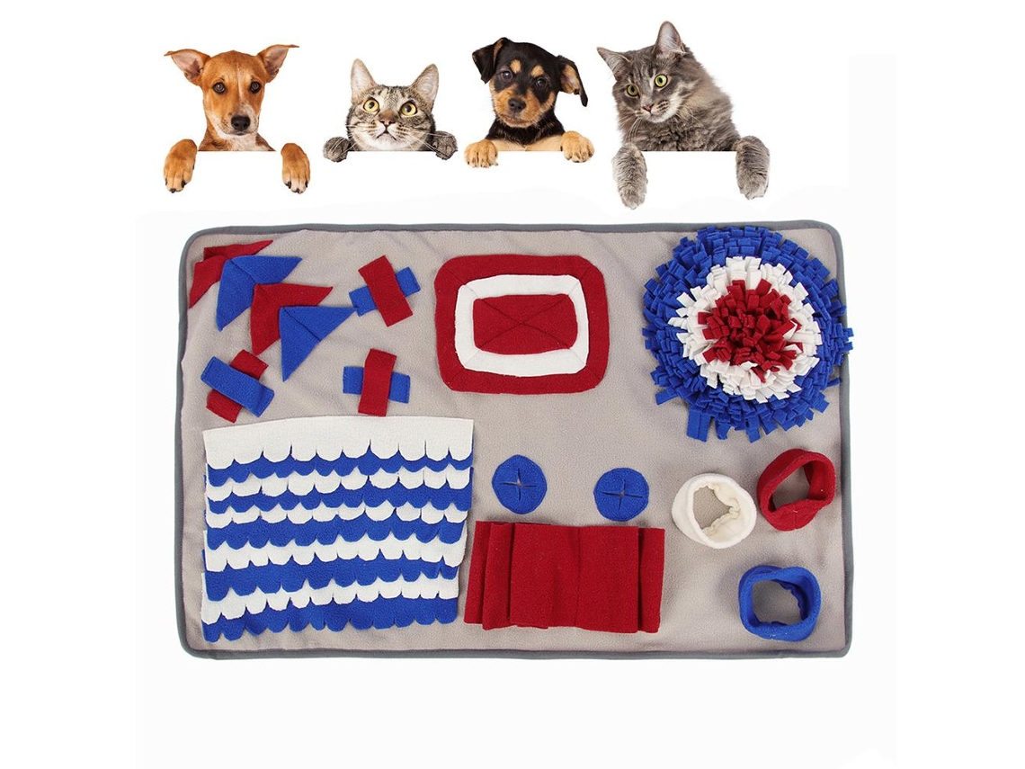 Tapete de Treinamento para Cães Lavável Tapete de Cheirar Slow Feeding Mat para Animais de Estimação S/MARCA