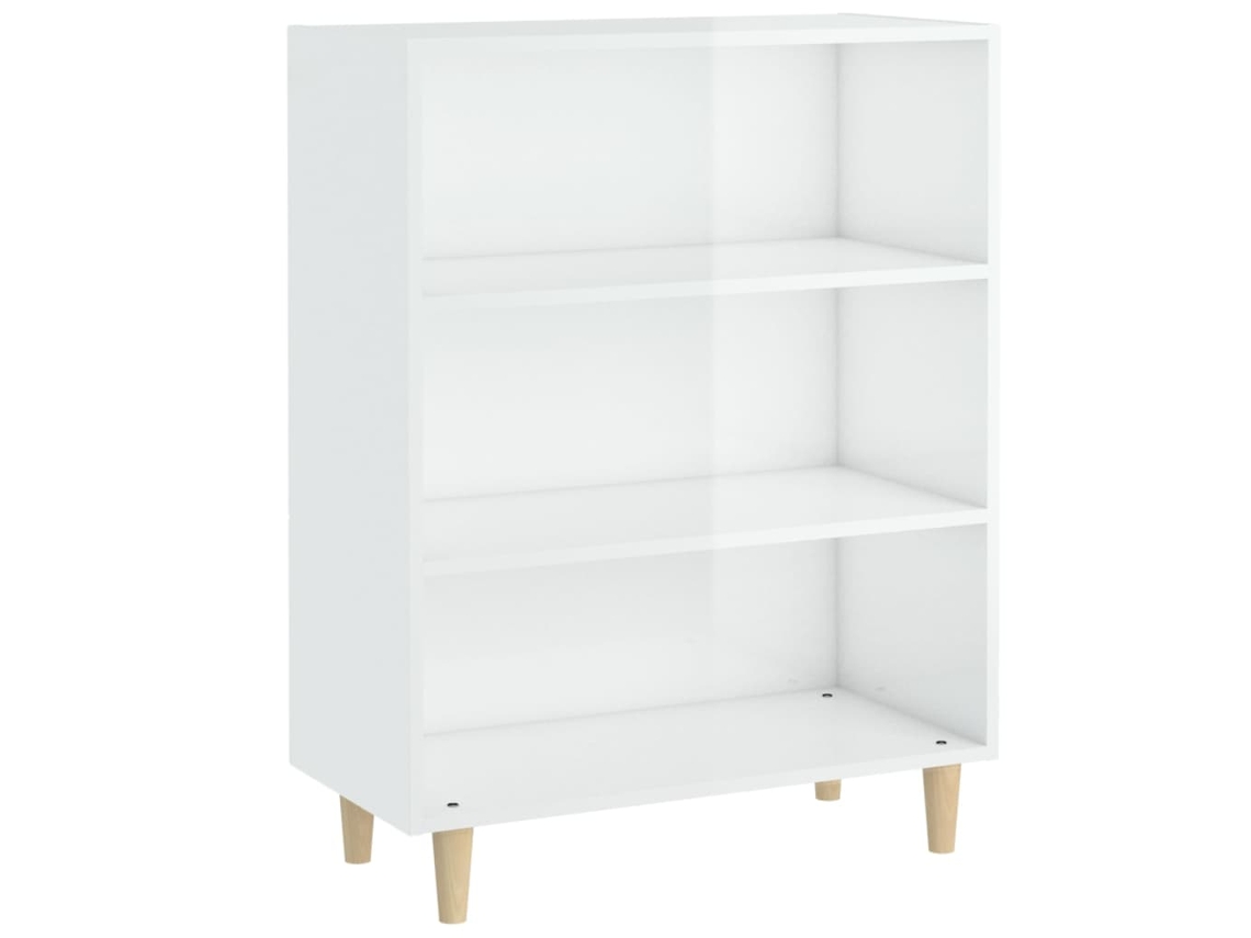 Maison Exclusive - Aparador 69,5x32,5x90 Cm Derivados De Madeira Branco Brilhante