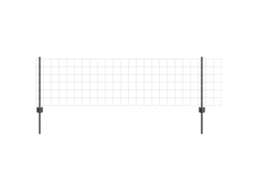 Conjunto 1 Barreira Externa Vidaxl Cinzento Aço (25 X 0,6 M)