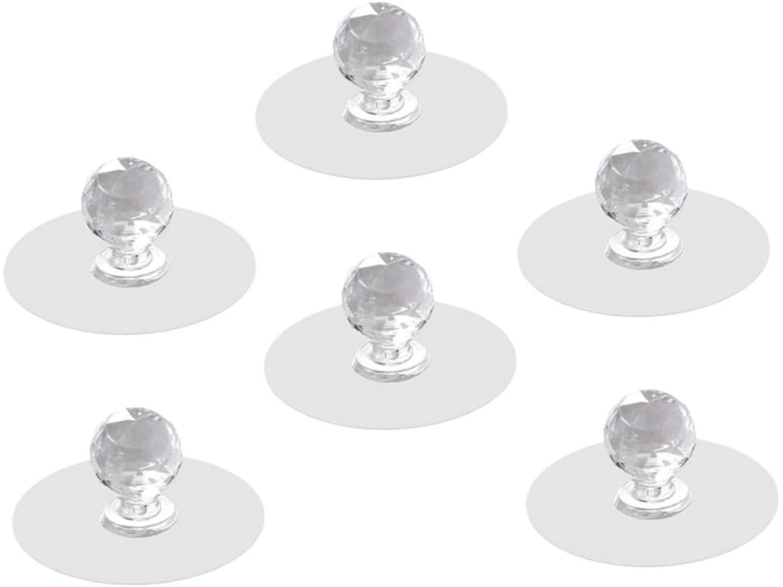 Angoily Conjunto De 6-puxadores Invisíveis Para Portas Armário, Sem Furos, Para Closet, Guarda Roupa E Portas De Vidro