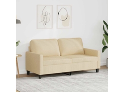 Vidaxl Sofá De 2 Lugares Tecido 140 Cm Cor Creme