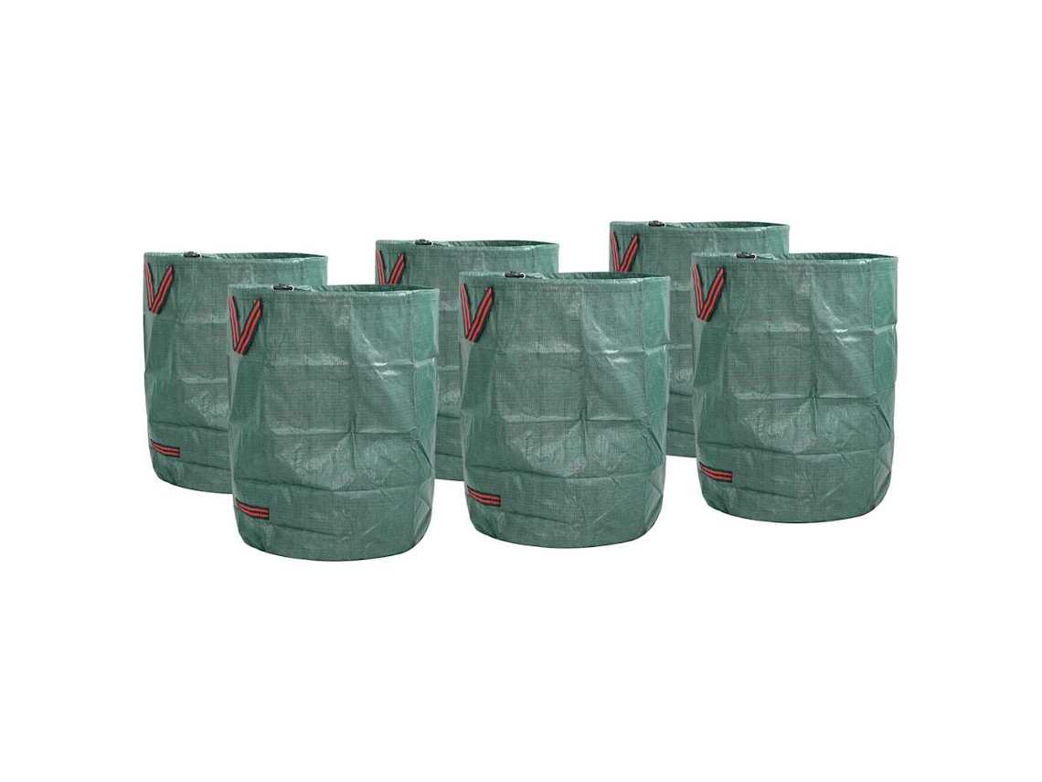 Vidaxl Sacolas De Lixo Do Jardim 12 Unid. 300 L Verde Polipropileno