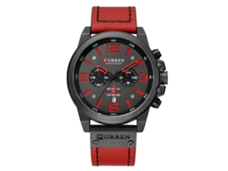 Relógio Masculino Multifuncional MDUG, com pulseira de couro, esportivo, moderno