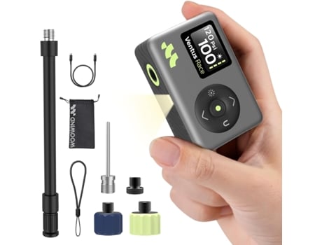 Ventus Race Bomba Bicicleta Portátil Com Manômetro Digital, Recargável, 120 Psi, Inflador Elétrico Para Válvulas Schrader E Presta Woowind