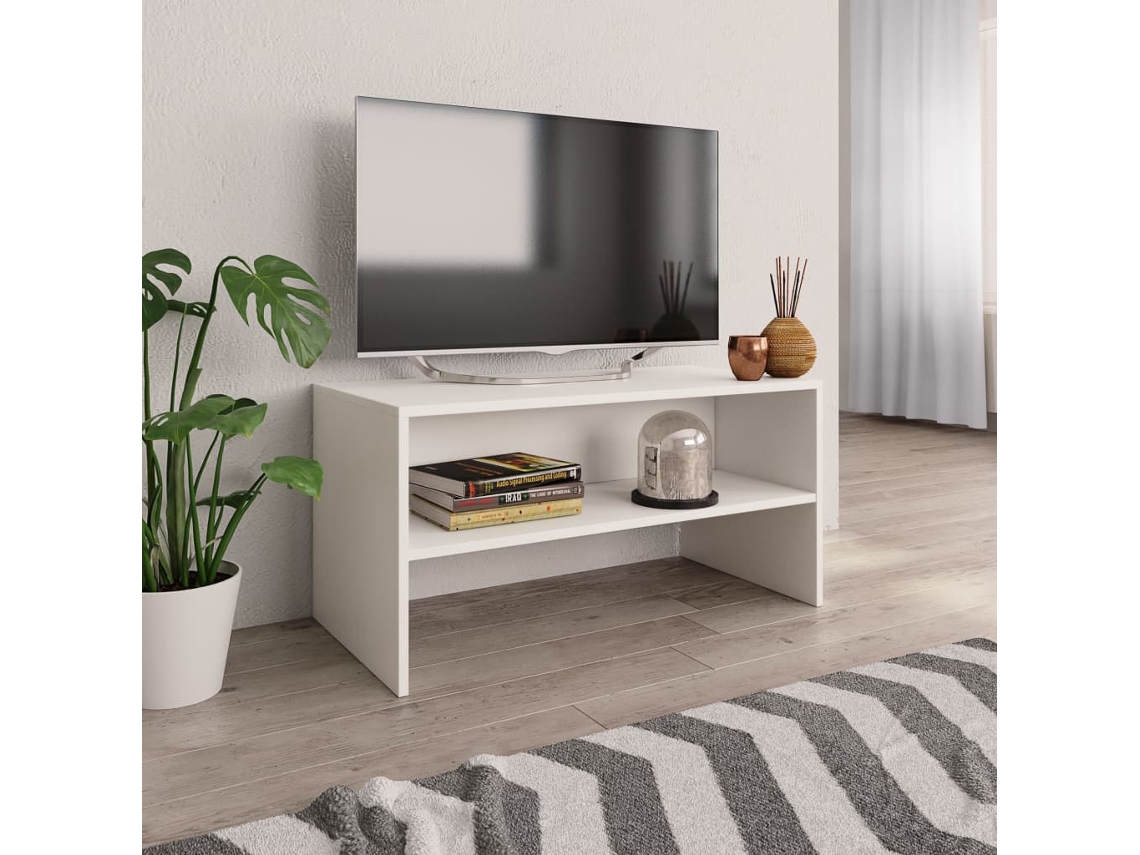 Vidaxl Móvel de Tv 80x40x40 Cm Derivados de Madeira Branco