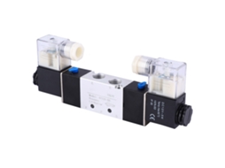 Válvula De Ar Eletromagnética Pneumática Laxiscreed 2 Posições 5 Vias, Alimentada Por Dc12v