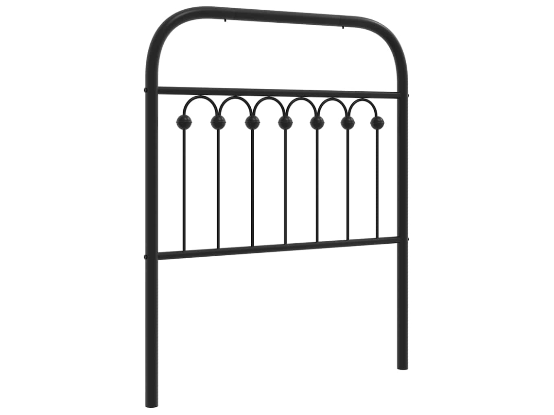 Headboard, Headboards Vidaxl Preto Aço (75 Cm)