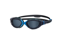 Óculos de Natação Predator Flex Unissex, Tamanho Único Cinza/ Azul AQUAFORGE