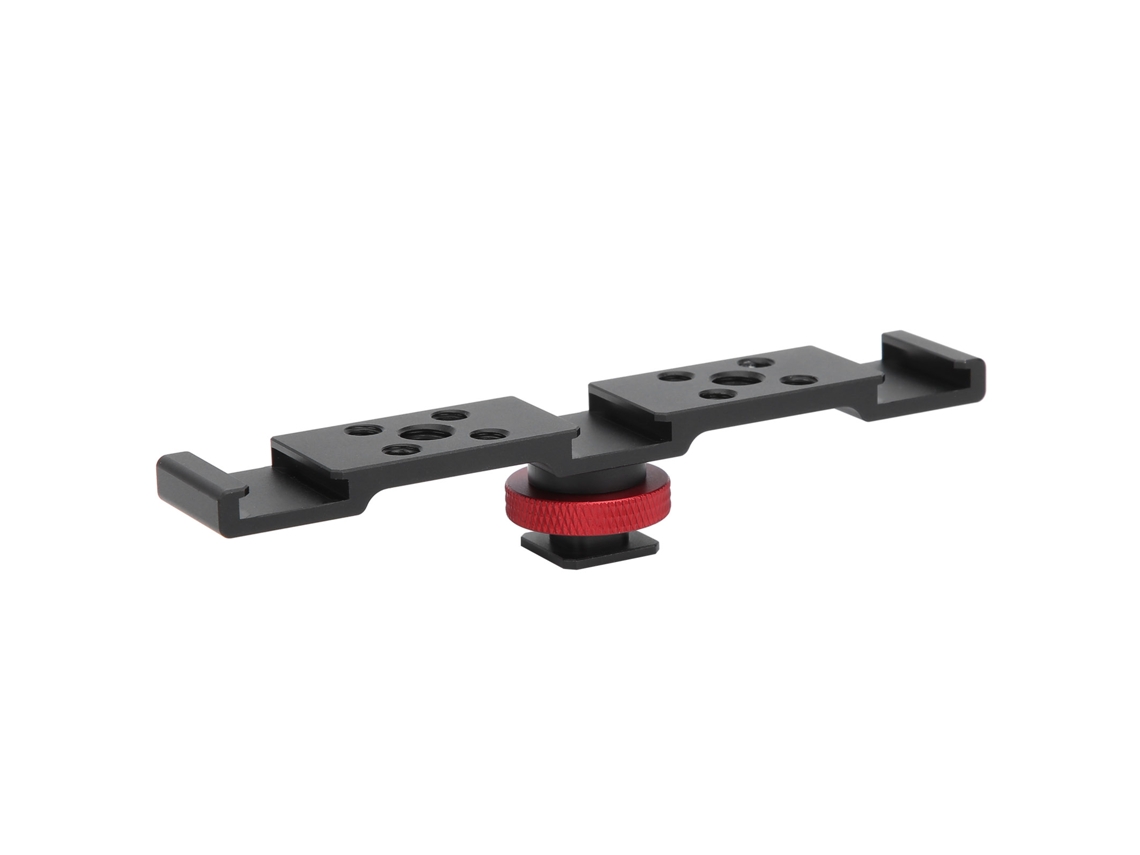3 In 1 Hot Shoe Mount Adapter Extension Bar Bracket Stand For Camera Mobile Phoneblack LAXISCREED
