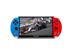 Console De Jogos Psp X12 Plus Yuysan Com 16 Gb De Memória, Tela Grande Hd De 7 Polegadas, Azul E Vermelho