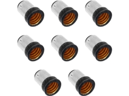 Adaptador de Base de Lâmpada NOVA LINE B15 para E14 8 unidades conversor de soquete led
