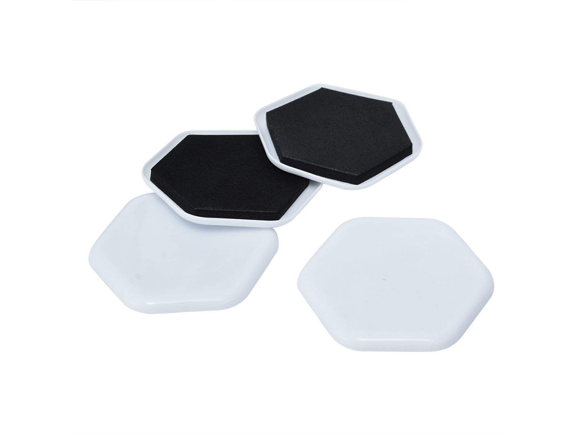 Laxiscreed Tapetes De Movimentação Pretos – Conjunto De 4 Peças Para Transporte E Logística