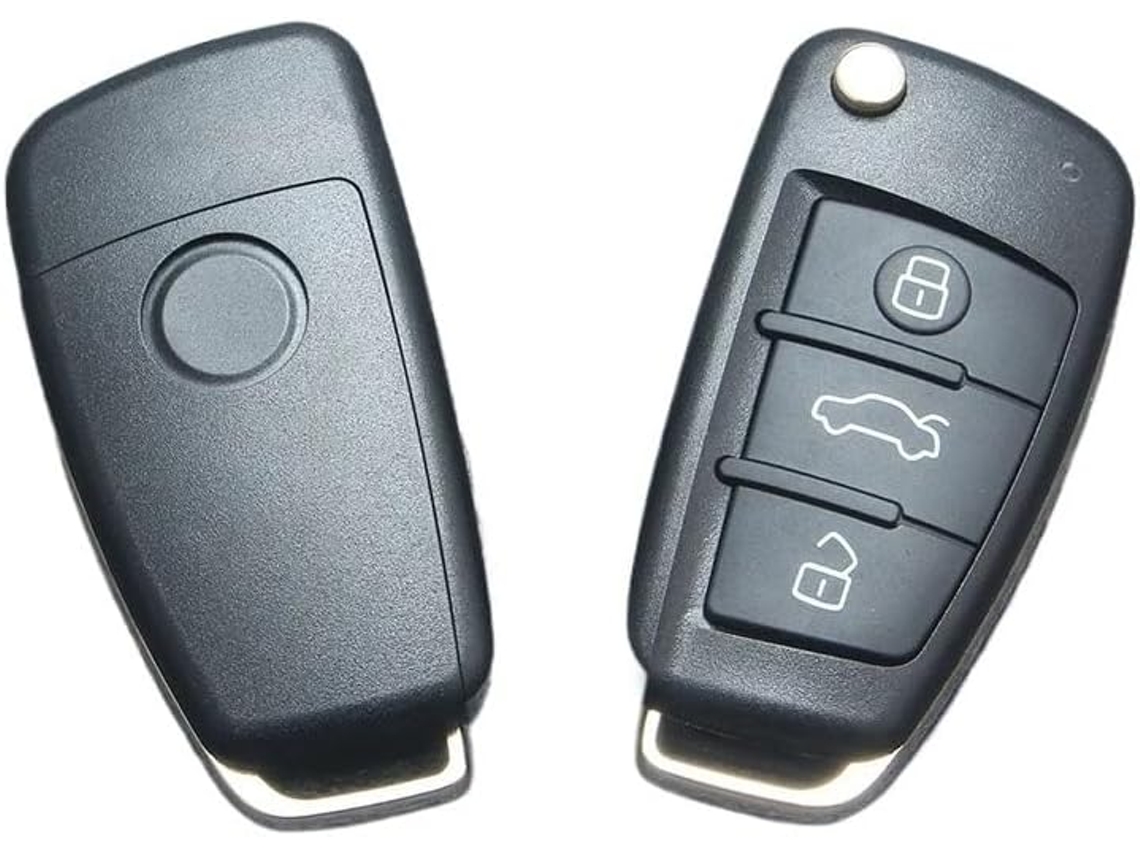 Caixa De Conversão Chave Do Carro Controle Remoto 3 Botões Para Audi A2 A3 A4 A6 A6l A8 S5 Q7 Tt 8p1 2006 2007haa Hu66