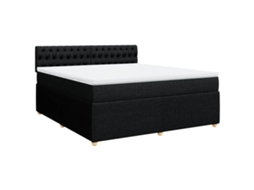 Box Spring Bed, Box Spring Beds Vidaxl Preto Tecido (180 X 200 Cm)