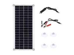 Kit de Painel Solar 10w com Controlador 12v 10a, 60a para Carregamento Externo de Celulares, Veículos Recreativos BRILVIBERA